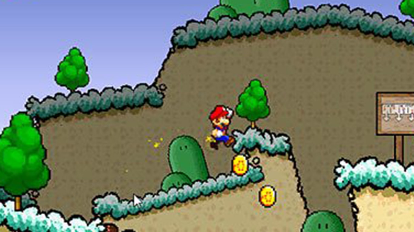 play super mario on browser with flash player